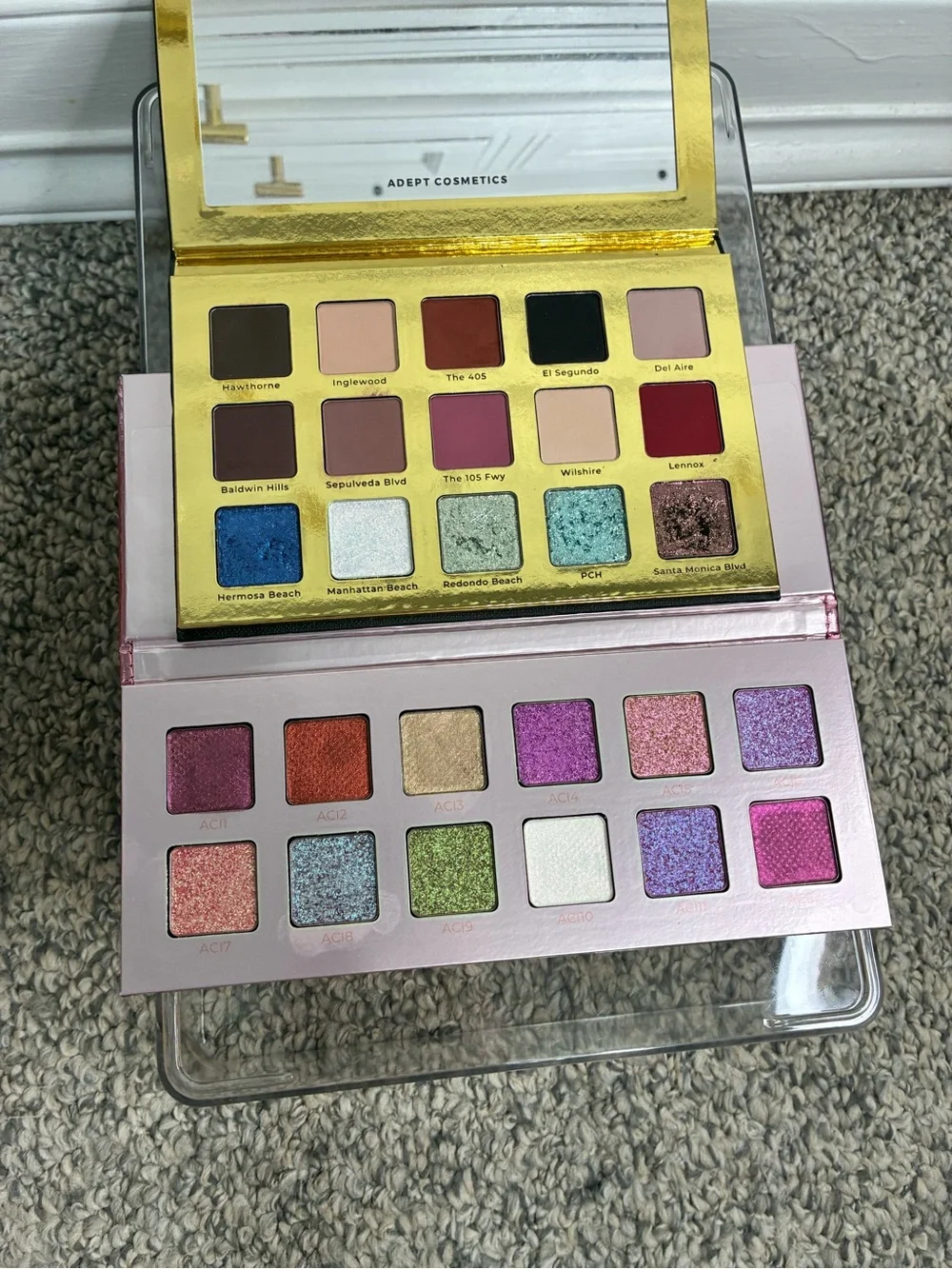 Adept Cosmetic Plain Jane Remastered & La Cinega eyeshadow palettes